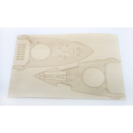 1/200 IJN Battleship Mikasa Value Pack Detail Set with Wooden Deck 1/200 IJN Battleship Mikasa Value Pack Detail Set with Wooden Deck