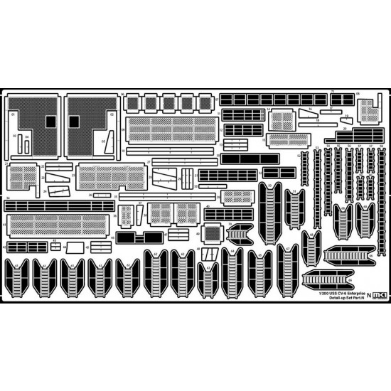 1/200 USS CV-6 Enterprise DX Detail Set w/Full Wooden Deck for Trumpeter 1/200 USS CV-6 Enterprise DX Detail Set w/Full Wooden Deck for Trumpeter