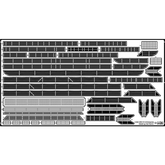 1/200 USS CV-6 Enterprise DX Detail Set w/Full Wooden Deck for Trumpeter 1/200 USS CV-6 Enterprise DX Detail Set w/Full Wooden Deck for Trumpeter