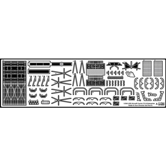 1/200 USS CV-6 Enterprise DX Detail Set w/Full Wooden Deck for Trumpeter 1/200 USS CV-6 Enterprise DX Detail Set w/Full Wooden Deck for Trumpeter