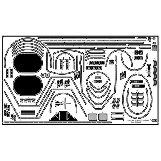 1/200 DKM Scharnhorst DX Pack for Trumpeter kits 1/200 DKM Scharnhorst DX Pack for Trumpeter kits