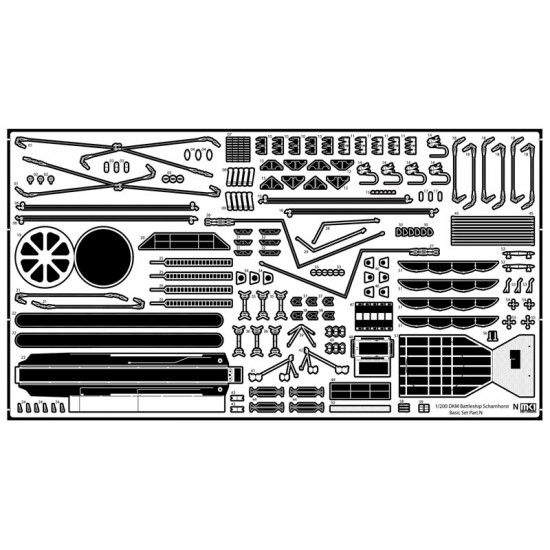 1/200 DKM Scharnhorst DX Pack for Trumpeter kits 1/200 DKM Scharnhorst DX Pack for Trumpeter kits