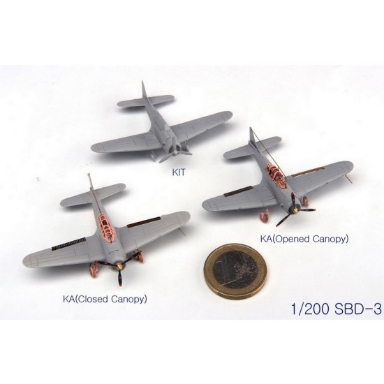 1/200 WWII US Deck Plane Set for CV-6 Enterprise