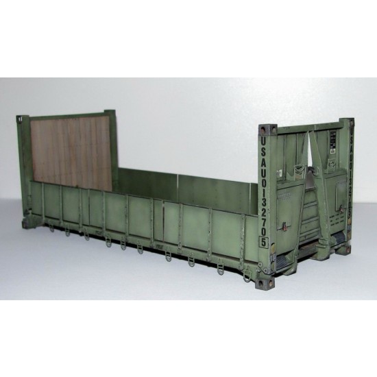 1/35 M1076 Trailer with Flatrack M1 & Four Boxes Cargo (resin) 1/35 M1076 Trailer with Flatrack M1 & Four Boxes Cargo (resin)