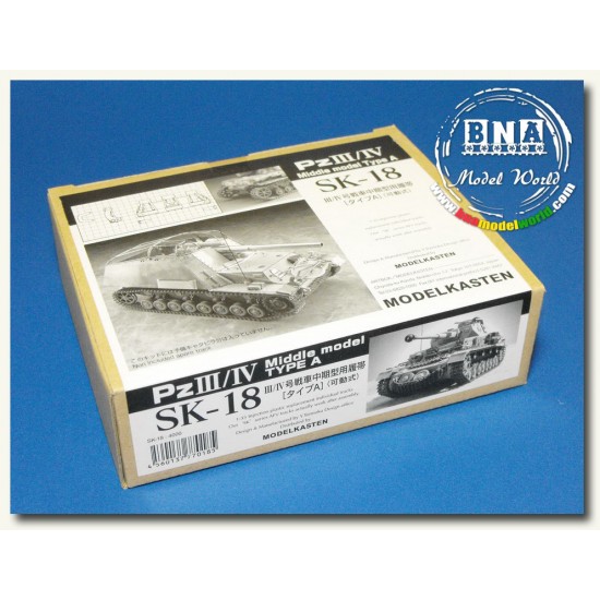 Workable Track Set for 1/35 Panzer III/IV Middle Model Type A Workable Track Set for 1/35 Panzer III/IV Middle Model Type A