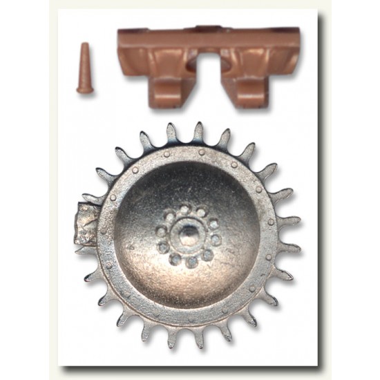 Workable Track Set for 1/35 Hotchkiss H35/39 Light Tank with Metal Sprocket Workable Track Set for 1/35 Hotchkiss H35/39 Light Tank with Metal Sprocket