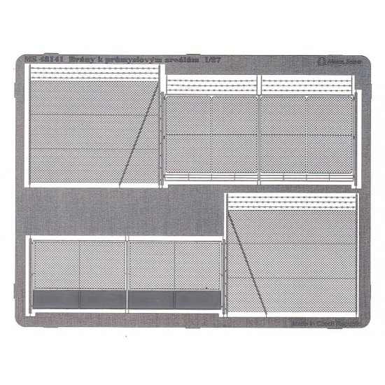 1/72 Chain Mesh Gates (2pcs) & High Fence (length: 86mm) 1/72 Chain Mesh Gates (2pcs) & High Fence (length: 86mm)