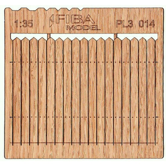 1/32, 1/35 Wooden Fence Type - 14 (laser cut, 2 sheets)
