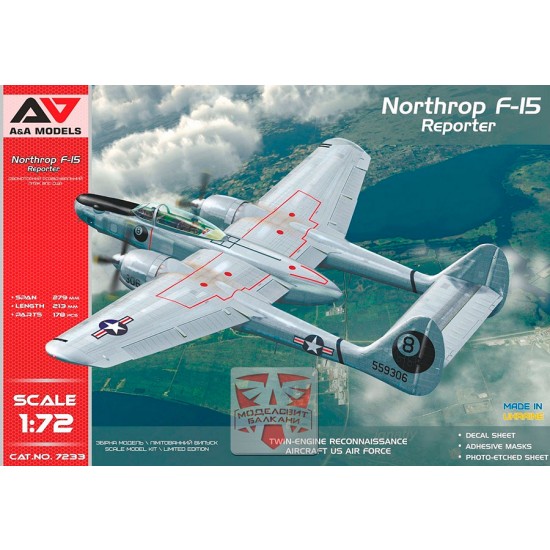 1/72 Northrop F-15A Reporter Reconnaissance Aircraft 1/72 Northrop F-15A Reporter Reconnaissance Aircraft