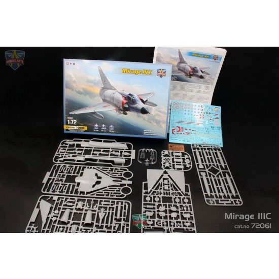 1/72 Dassault Mirage IIIC All-weather Interceptor (6 camo schemes) 1/72 Dassault Mirage IIIC All-weather Interceptor (6 camo schemes)