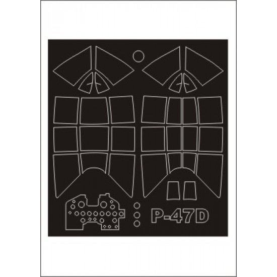 1/32 P-47D Razorback Paint Mask for Trumpeter kit (outside-inside) 1/32 P-47D Razorback Paint Mask for Trumpeter kit (outside-inside)
