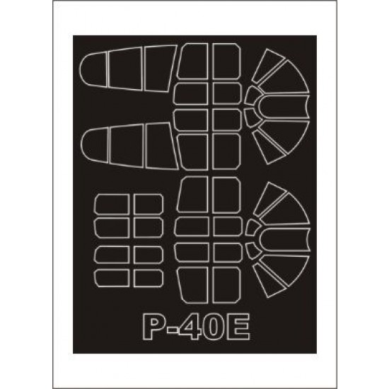 1/32 P-40E Paint Mask for Hasegawa kit (outside-inside) 1/32 P-40E Paint Mask for Hasegawa kit (outside-inside)