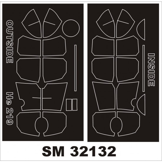 1/32 Heinkel He 219A-2/5/7 UHU Paint Mask Vol.1 for Revell 1/32 Heinkel He 219A-2/5/7 UHU Paint Mask Vol.1 for Revell