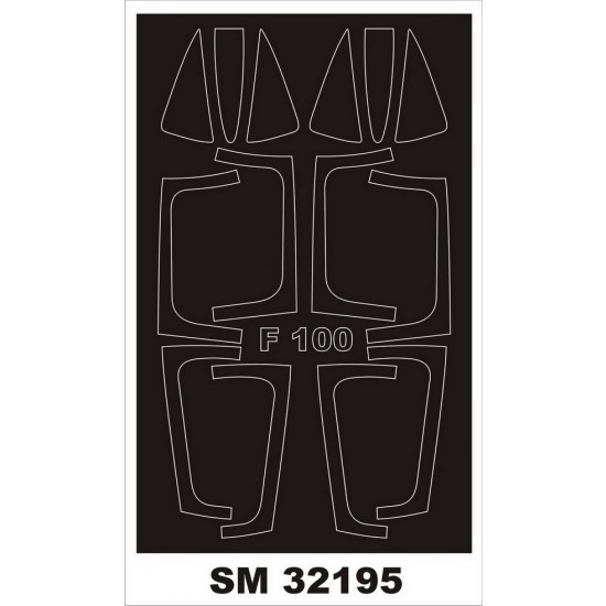 1/32 North American F-100F Super Sabre Paint Masking for Trumpeter kits (outside-inside) 1/32 North American F-100F Super Sabre Paint Masking for Trumpeter kits (outside-inside)