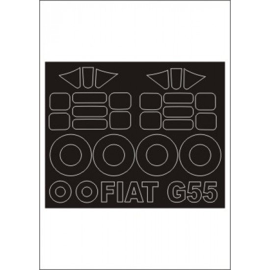 1/48 Fiat G-55 Paint Mask for Special Hobby kit (outside-inside) 1/48 Fiat G-55 Paint Mask for Special Hobby kit (outside-inside)