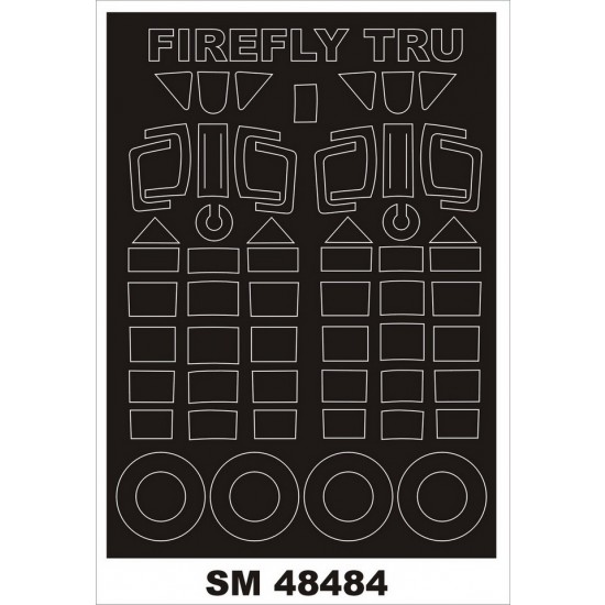 1/48 FAIREY FIREFLY Paint Mask for Trumpeter kits (outside, inside) 1/48 FAIREY FIREFLY Paint Mask for Trumpeter kits (outside, inside)