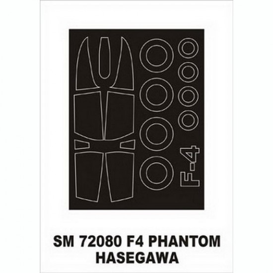 1/72 McDonnell Douglas F-4 Phantom II Paint Mask for Hasegawa kit (outside) 1/72 McDonnell Douglas F-4 Phantom II Paint Mask for Hasegawa kit (outside)
