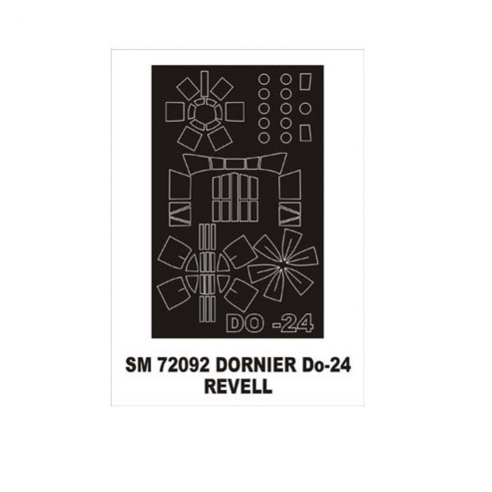1/72 Dornier Do-24 Paint Mask for Revell kit (outside) 1/72 Dornier Do-24 Paint Mask for Revell kit (outside)