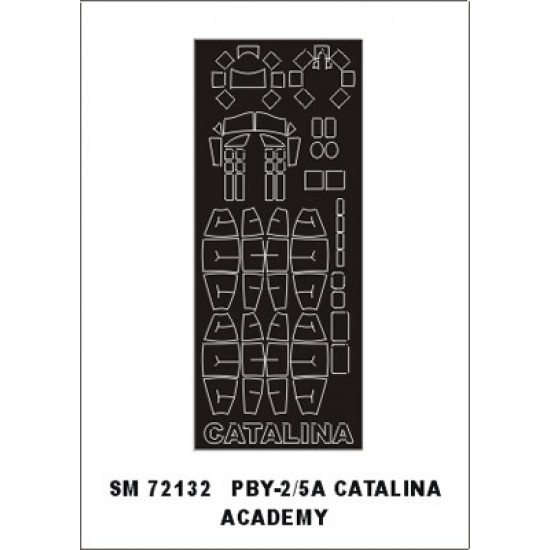1/72 PBY-2/5A Catalina Paint Mask for Academy kit (outside) 1/72 PBY-2/5A Catalina Paint Mask for Academy kit (outside)