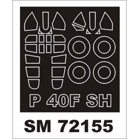 1/72 Curtiss P-40F Warhawk Paint Mask for Special Hobby kit (outside) 1/72 Curtiss P-40F Warhawk Paint Mask for Special Hobby kit (outside)