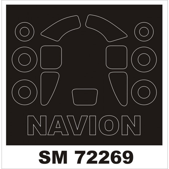 1/72 North-American L-17A Navion Paint Mask for Valom kit 1/72 North-American L-17A Navion Paint Mask for Valom kit