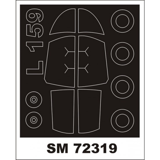 1/72 Aero L-159 Alca Paint Masks for KP Kit (Outside) 1/72 Aero L-159 Alca Paint Masks for KP Kit (Outside)