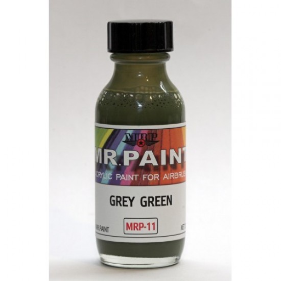 Acrylic Lacquer Paint - Grey Green 30ml Acrylic Lacquer Paint - Grey Green 30ml
