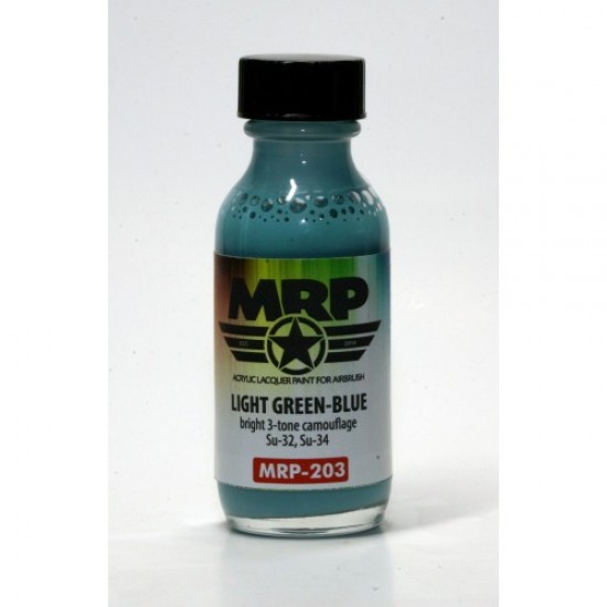 Acrylic Lacquer Paint - Light Green-Blue for Sukhoi Su-32/Su-34 (30ml) Acrylic Lacquer Paint - Light Green-Blue for Sukhoi Su-32/Su-34 (30ml)