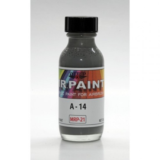 Acrylic Lacquer Paint - A-14 Faded Grey 30ml Acrylic Lacquer Paint - A-14 Faded Grey 30ml