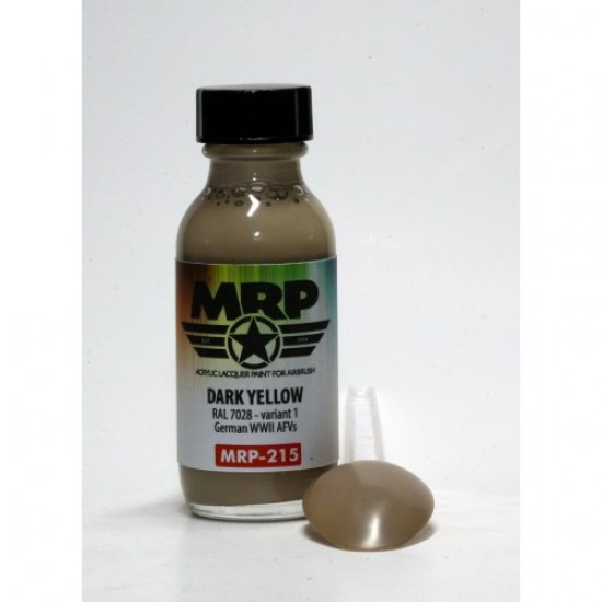 Acrylic Lacquer Paint - Dark Yellow (RAL 7028 Variant 1) 30ml Acrylic Lacquer Paint - Dark Yellow (RAL 7028 Variant 1) 30ml