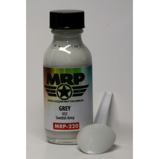 Acrylic Lacquer Paint - Swedish Army Grey 032 (30ml) Acrylic Lacquer Paint - Swedish Army Grey 032 (30ml)