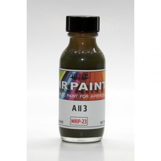 Acrylic Lacquer Paint - A II 3 Green 30ml Acrylic Lacquer Paint - A II 3 Green 30ml