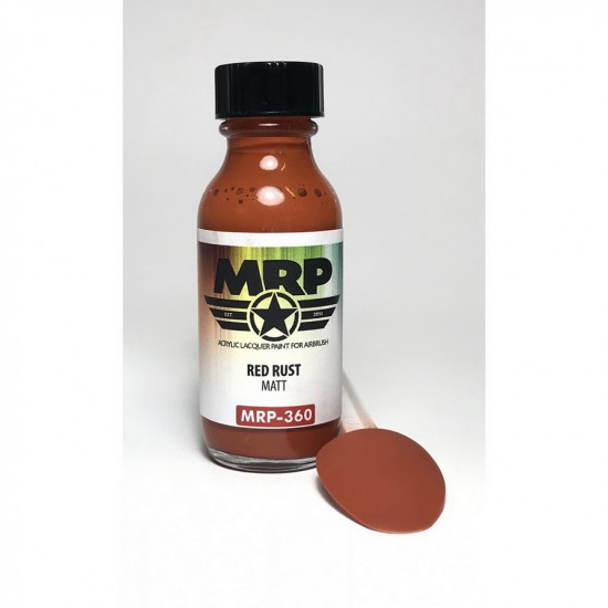 Acrylic Lacquer Paint - Red Rust (Matt) 30ml Acrylic Lacquer Paint - Red Rust (Matt) 30ml