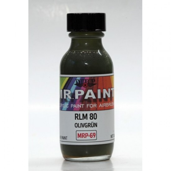 Acrylic Lacquer Paint - RLM 80 Olivgrun 30ml Acrylic Lacquer Paint - RLM 80 Olivgrun 30ml