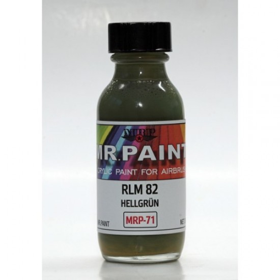 Acrylic Lacquer Paint - RLM 82 Hellgrun 30ml Acrylic Lacquer Paint - RLM 82 Hellgrun 30ml