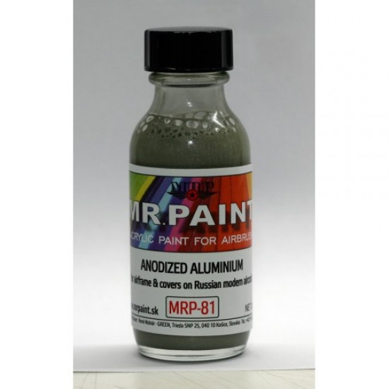 Acrylic Lacquer Paint - Anodized Aluminium 30ml Acrylic Lacquer Paint - Anodized Aluminium 30ml