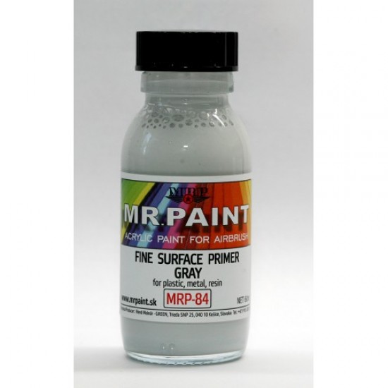 Acrylic Lacquer Paint - Fine Surface Primer - Gray 60ml Acrylic Lacquer Paint - Fine Surface Primer - Gray 60ml