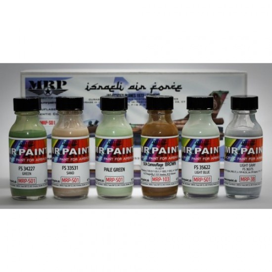 Acrylic Paint Set - Israeli Air Force Colour Set (6x 30ml) Acrylic Paint Set - Israeli Air Force Colour Set (6x 30ml)