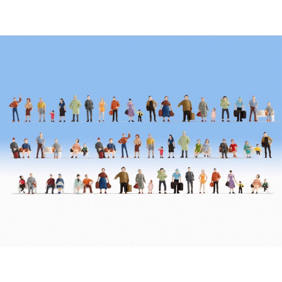 HO Scale Mega Economy (60 Figures, without Benches) HO Scale Mega Economy (60 Figures, without Benches)
