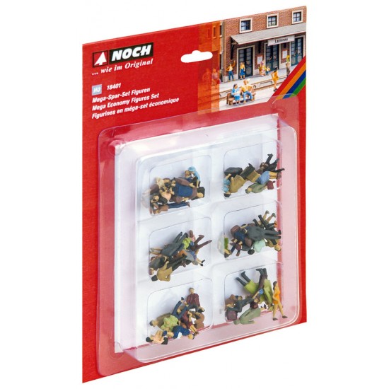 HO Scale Mega Economy (60 Figures, without Benches) HO Scale Mega Economy (60 Figures, without Benches)