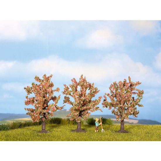 HO / TT Scale Fruit Trees (pink blossom, 3pcs, height: 80mm) HO / TT Scale Fruit Trees (pink blossom, 3pcs, height: 80mm)