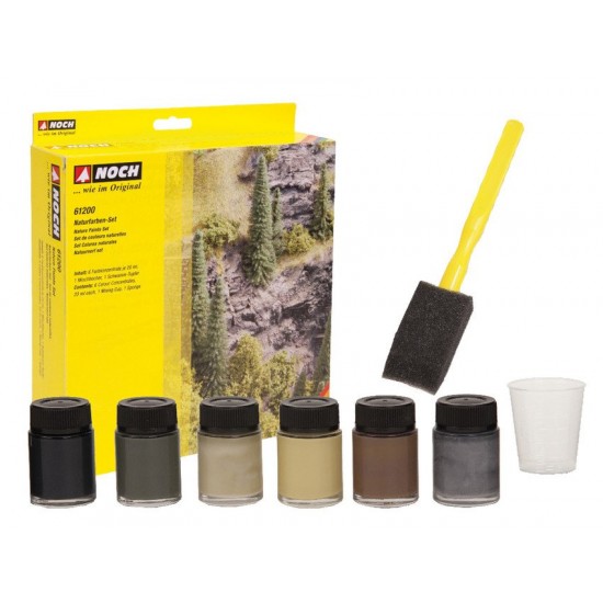 Nature Paints Set 6 Colour Concentrates (20ml each, 1 mixing cup, 1 sponge dabber) Nature Paints Set 6 Colour Concentrates (20ml each, 1 mixing cup, 1 sponge dabber)