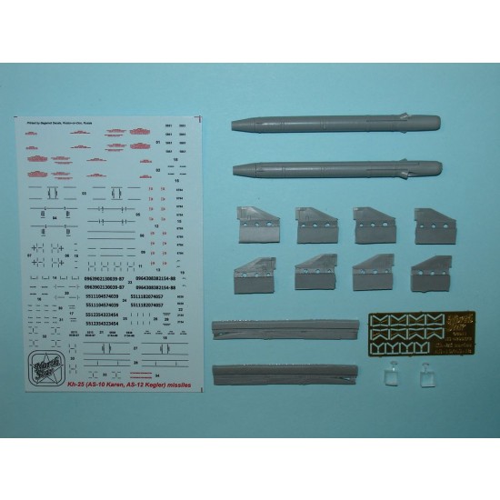 1/48 Kh-25ML GSN-24N1 (NATO Karen-10) with APU-68 (pylon) Air-to-Surface Missiles 1/48 Kh-25ML GSN-24N1 (NATO Karen-10) with APU-68 (pylon) Air-to-Surface Missiles