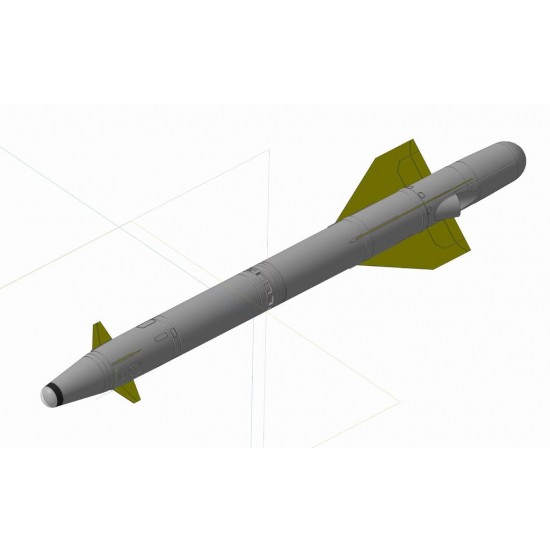 1/48 Kh-25ML GSN-24N1 (NATO Karen-10) with APU-68 (pylon) Air-to-Surface Missiles 1/48 Kh-25ML GSN-24N1 (NATO Karen-10) with APU-68 (pylon) Air-to-Surface Missiles
