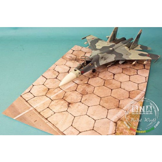 1/144 Airfield Tarmac Sheet: Soviet Hex (Size: 148 x 105mm) 1/144 Airfield Tarmac Sheet: Soviet Hex (Size: 148 x 105mm)