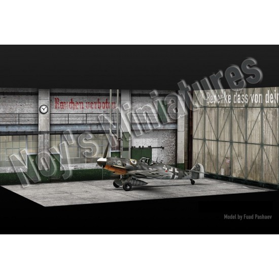 1/144 WWII Luftwaffe Fighter Hangar (Inside) Set