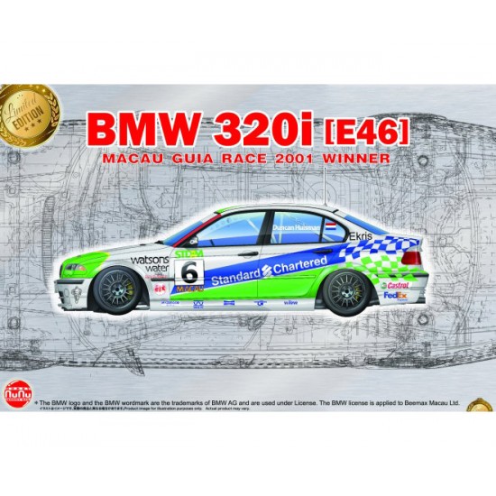 1/24 BMW 320i E46 Super Production Macau Guia Race 2001 Winner 1/24 BMW 320i E46 Super Production Macau Guia Race 2001 Winner