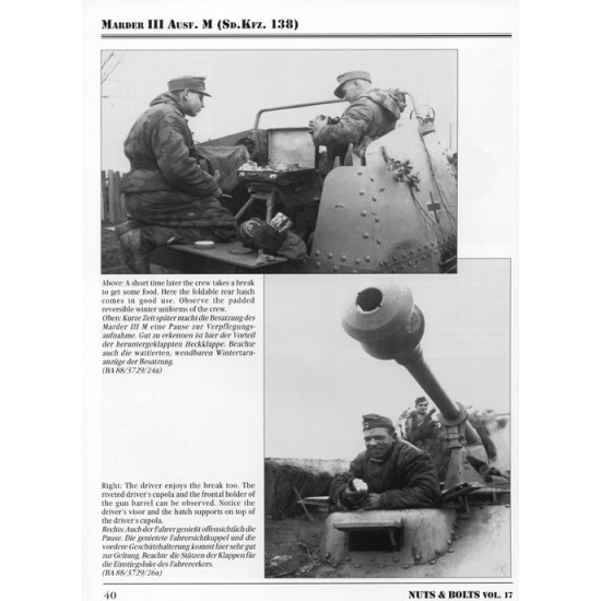 Nuts & Bolts Vol.17 - Sdkfz.138 7.5cm Pak40/3 Marder III Part.1 Ausfuhrung M (128 pages) Nuts & Bolts Vol.17 - Sdkfz.138 7.5cm Pak40/3 Marder III Part.1 Ausfuhrung M (128 pages)