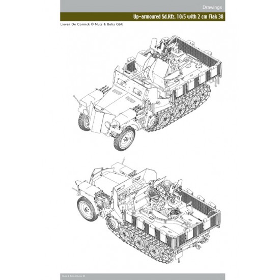 Nuts & Bolts Vol.45 SdKfz. 10 leichter Zugkraftwagen 1 ton and variants (240 pages)