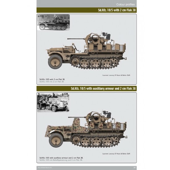 Nuts & Bolts Vol.45 SdKfz. 10 leichter Zugkraftwagen 1 ton and variants (240 pages) Nuts & Bolts Vol.45 SdKfz. 10 leichter Zugkraftwagen 1 ton and variants (240 pages)